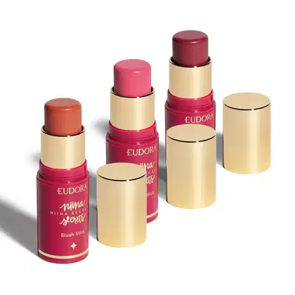 Imagem do produto Combo Niina Secrets Stick Daily: Blush Rosa 5g + Blush Malva 5g + Blush Coral 5g
