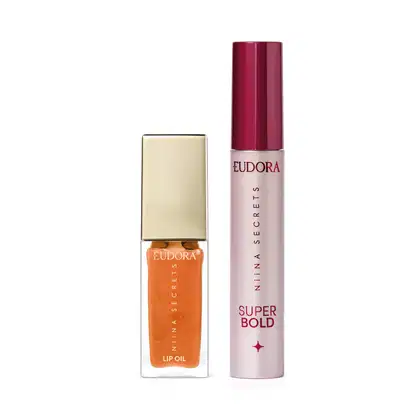Imagem do produto Combo Niina Secrets: Máscara para Cílios Super Bold 10g + Lip Oil 7ml