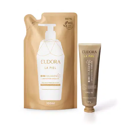 Imagem do produto Combo La Piel Cristais do Himalaia: Hidratante para Mãos 50g + Refil Hidratante Corporal 350ml