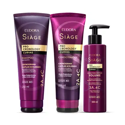 Imagem do produto Kit Eudora Siàge Pro Cronology Curvas Trio Volume 3A.4C (3 Produtos)