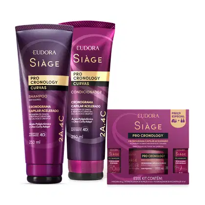 Imagem do produto Kit Eudora Siàge Pro Cronology Curvas Super (5 Produtos)