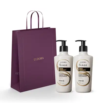 Imagem do produto Combo Siàge Cica-Therapy: Shampoo 400ml + Condicionador 400ml + Sacola M