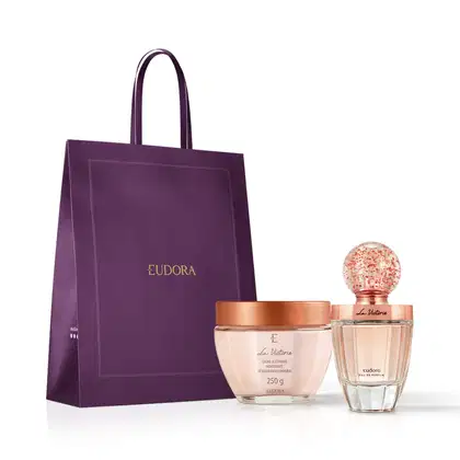 Imagem do produto Combo Dia das Mães La Victorie: Eau de Parfum 75ml + Creme Acetinado Hidratante 250g + Sacola M