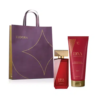 Imagem do produto Combo Presente Diva Esplêndida: Desodorante Colônia 100ml + Hidratante Desodorante 200ml + Sacola