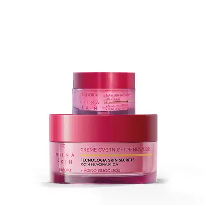 Imagem do produto Combo Niina Secrets Skin: Creme Hidratante 45g + Máscara Labial 9g