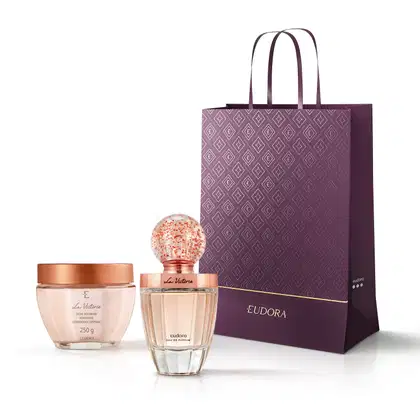 Imagem do produto Combo Presente Natal La Victorie: Eau De Parfum 75ml + Creme Acetinado 250g + Sacola