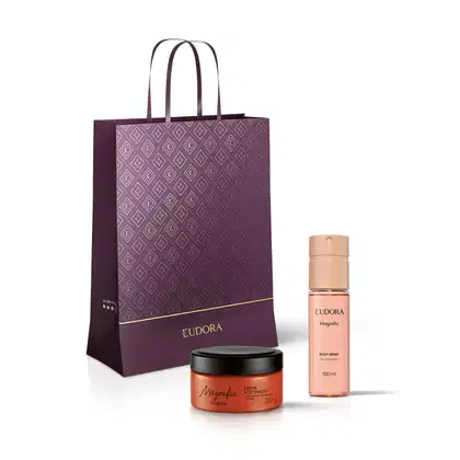 Imagem do produto Combo Presente Natal Magnific: Creme Acetinado 200g + Desodorante Body Spray 100ml + Sacola