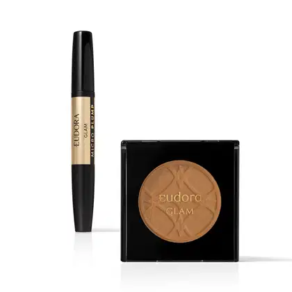 Imagem do produto Combo Glam: Batom Duo Malva Essencial Micro Plump 1,8g + Blush Em Pó Brown Fashioned 5g