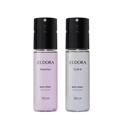 Imagem do produto Combo Eudora: Desodorante Body Spray Intention 100ml + Desodorante Body Spray Club 6 100ml
