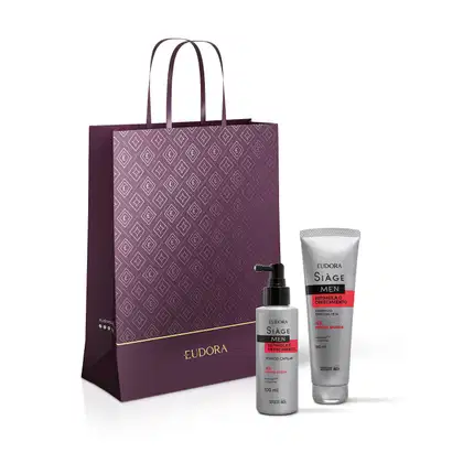 Imagem do produto Combo Presente Siàge Men Estimula o Crescimento: Shampoo 250ml + Tônico Capilar 100ml + Sacola