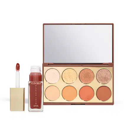 Imagem do produto Combo Niina Secrets: Paleta De Sombras Neutrals 5,6g + Lip Oil Rosa Magnífica 7ml