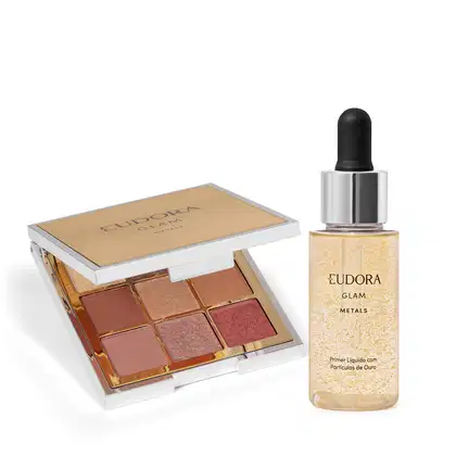 Imagem do produto Combo Glam Metals: Primer Facial Líquido 32ml + Paleta de Sombra 5,85g