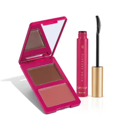 Imagem do produto Combo Niina Secrets: Paleta Multifuncional Luminous Summer Cor 1 7g + Máscara para Cílios Super Up 8g