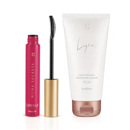 Imagem do produto Combo Máscara para Cílios Niina Secrets Super Up 8g + Loção Hidratante Desodorante Corporal Lyra 150ml