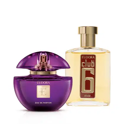 Imagem do produto Combo Eudora Eau de Parfum 75ml + Desodorante Colônia Club 6 Fever 95ml