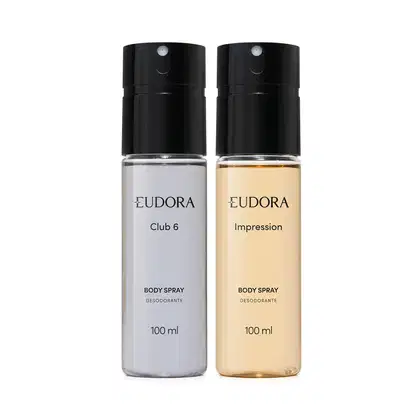 Imagem do produto Kit Eudora Desodorante Body Spray Impression + Club 6 (2 Produtos)
