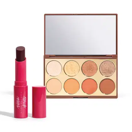 Imagem do produto Kit Eudora Niina Secrets: Palette de Sombras Neutrals + Hidra Balm Vinho (2 Produtos)