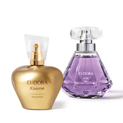 Imagem do produto Conjunto Kiss Me & Lyra Eudora - Desodorante Colônia 50ml + Desodorante Colônia 75ml