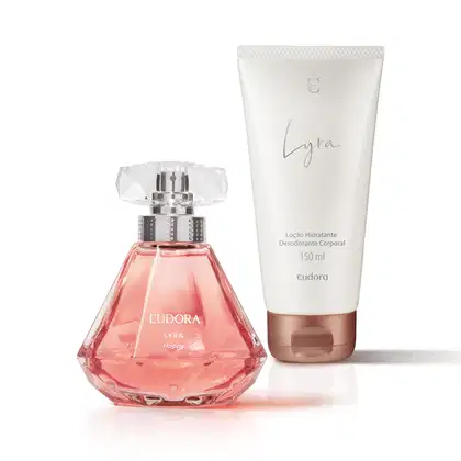 Imagem do produto Conjunto Lyra Happy Eudora - Desodorante Colônia 75ml + Lyra Loção Corporal 150ml