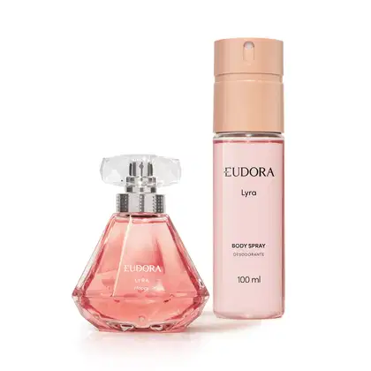 Imagem do produto Conjunto Lyra Eudora - Body Spray 100ml + Desodorante Colônia Lyra Happy 75ml