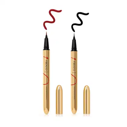 Imagem do produto Kit Eudora O Diabo Veste Prada Caneta Delineadora Iconic Liner Preta + Bordô (2 Produtos)