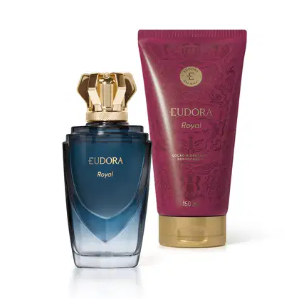 Imagem do produto Combo Eudora Royal: Desodorante Colônia Masculino 100ml + Loção Corporal Feminina 150ml
