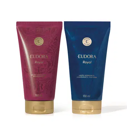 Imagem do produto Combo Eudora Royal: Loção Corporal Feminina 150ml + Loção Corporal Masculina 150ml