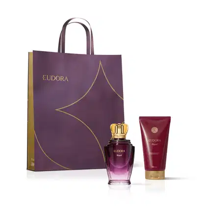 Imagem do produto Combo Eudora Royal Feminino: Desodorante Colônia 100ml + Loção Corporal 150ml + Sacola