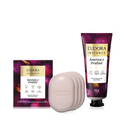 Imagem do produto Combo Instance Ameixa e Praliné: Sabonete em Barra 4x80g + Creme de Mãos 30g