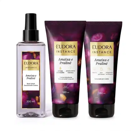 Imagem do produto Combo Instance Ameixa e Praliné: Body Splash 200ml + Creme Corporal 180ml + Sabonete Em Calda 180ml