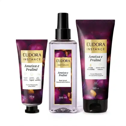 Imagem do produto Combo Instance Ameixa e Praliné: Creme Mãos 30g + Body Splash 200ml + Creme Corporal 180ml