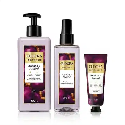 Imagem do produto Combo Instance Ameixa e Praliné: Creme Mãos 30g + Body Splash 200ml + Creme Corporal 400ml