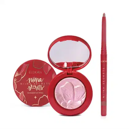 Imagem do produto Combo Niina Secrets Soft Petals: Iluminador 3g + Lapiseira Rosa Secreta 1,2g