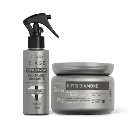 Imagem do produto Combo Siàge Nutri Diamond: Máscara Capilar 250g + Bruma Impermeabilizante 100ml