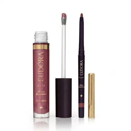 Imagem do produto Combo Micro Injection: Gloss Labial Rose 5,2ml + Lapiseira Volumizadora Soft Rose 300mg
