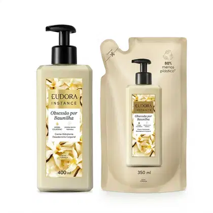 Imagem do produto Combo Instance Baunilha: Creme Hidratante 400ml + Refil Creme Hidratante 350ml