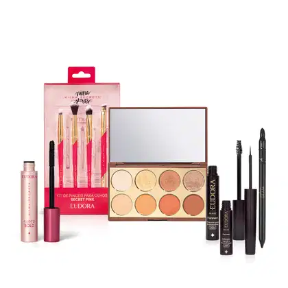 Imagem do produto Combo Maquiagem para Olhos Eudora e Niina Secrets (6 itens)