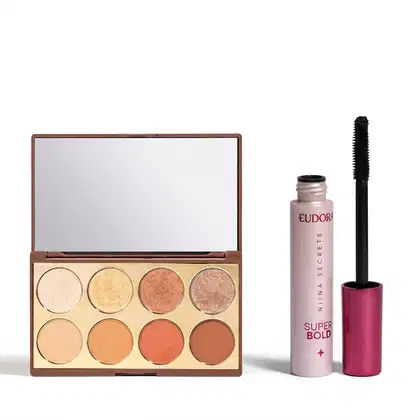 Imagem do produto Combo Niina Secrets: Paleta de Sombra Neutrals 5,6g + Máscara para Cílios Super Bold 10g