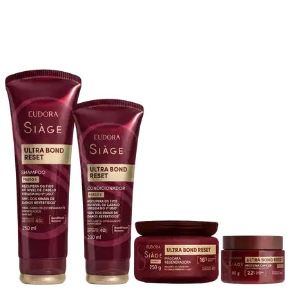 Imagem do produto Kit Eudora Siàge Ultra Bond Reset (4 Produtos)