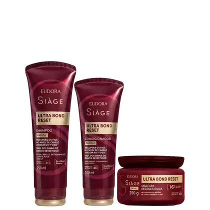 Imagem do produto Kit Eudora Siàge Ultra Bond Reset (3 Produtos)