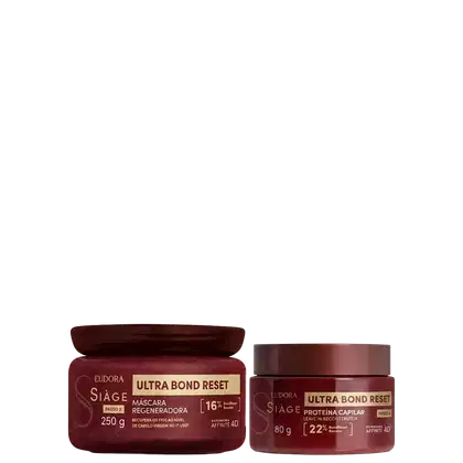 Imagem do produto Kit Eudora Siàge Ultra Bond Reset Regenerador (2 Produtos)