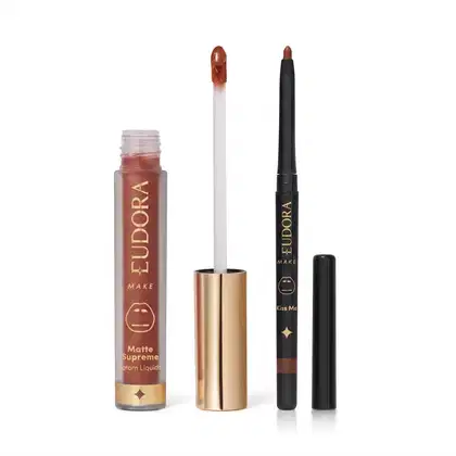 Imagem do produto Combo Eudora e Adam: Lapiseira Multifuncional 300mg + Batom Líquido Matte 4ml