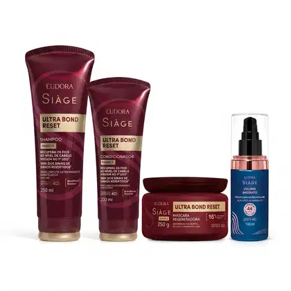 Imagem do produto Combo Siàge Ultra Bond Reset + Sérum Pró-Volume (4 itens)