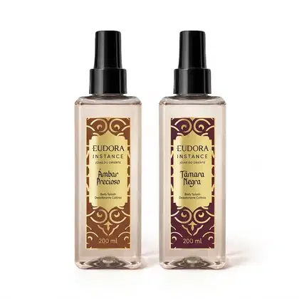 Imagem do produto Combo Instance Âmbar e Tâmara: Body Splash Âmbar Precioso 200ml + Body Splash Tâmara Negra 200ml