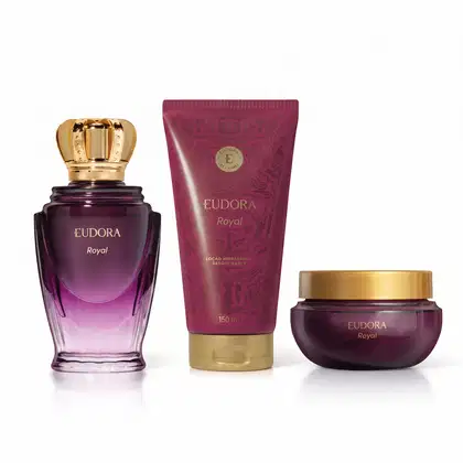Imagem do produto Combo Eudora Royal: Desodorante Colônia 100ml + Loção Hidratante 150ml + Creme Acetinado 200g