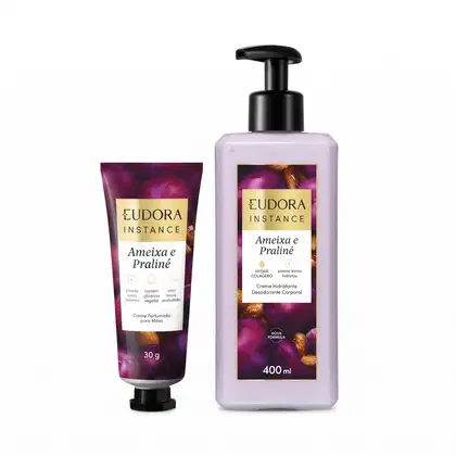 Imagem do produto Combo Instance Ameixa e Praliné: Creme Corporal 400ml + Creme Para As Mãos 30g