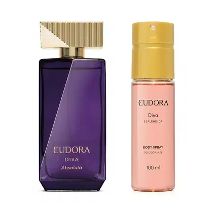 Imagem do produto Combo Diva: Desodorante Colônia Diva Absoluta 100ml + Body Spray Diva Esplêndida 100ml