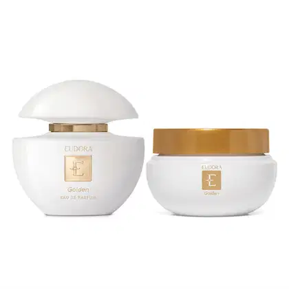 Imagem do produto Combo Eudora Golden: Eau de Parfum 75ml + Creme Acetinado Desodorante Corporal 250g