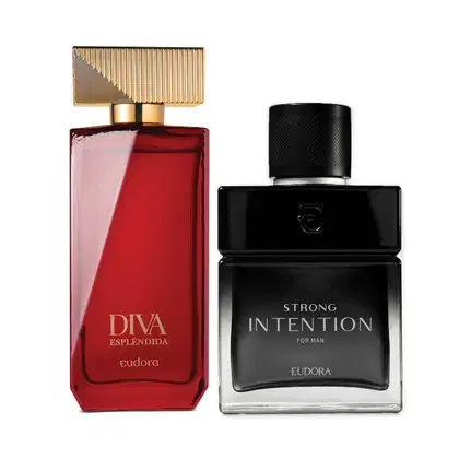 Imagem do produto Combo Diva  Esplêndida Desodorante Colônia100ml + Intention For Man Strong  Desodorante Colônia 100ml