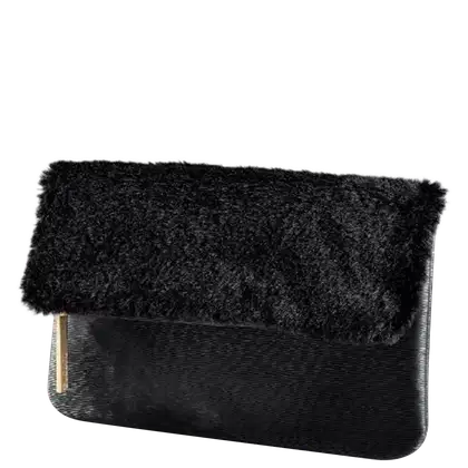 Imagem do produto Eudora Pelinho Preto - Bolsa de Mão